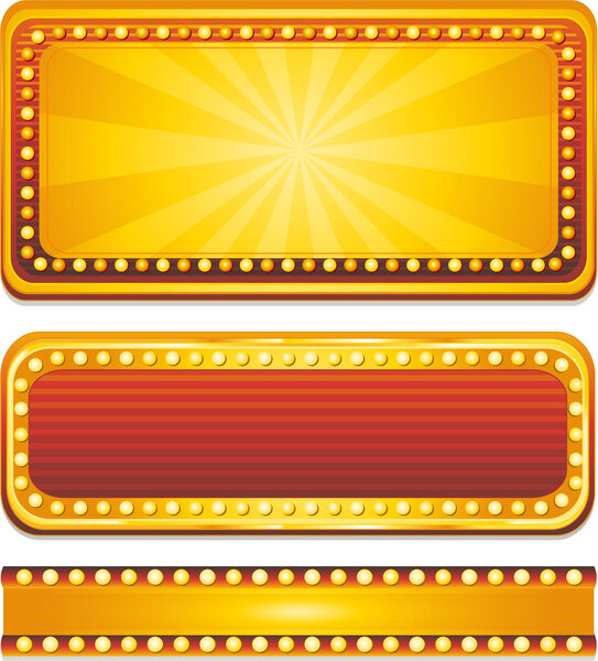 Vector casino banners