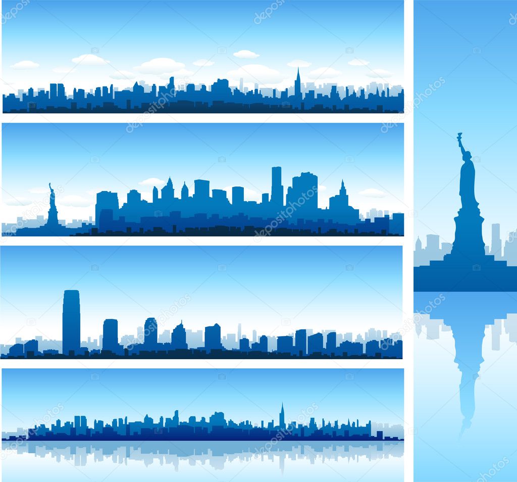 New york city silhouettes