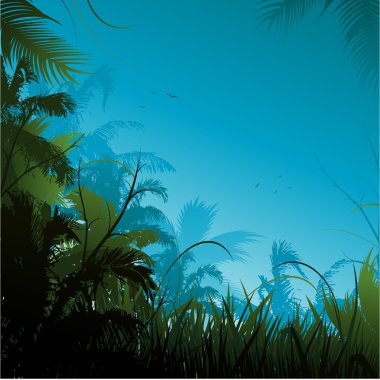 Jungle background clipart