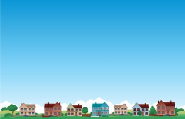 City skylines background clipart