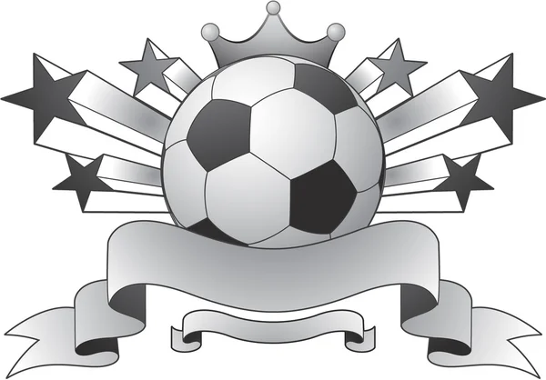 Emblema de fútbol — Vector de stock