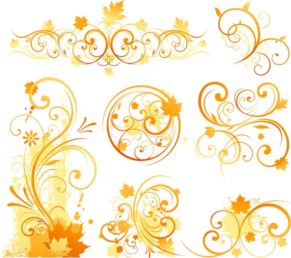 Herfst decoratieve ontwerp — Stockvector