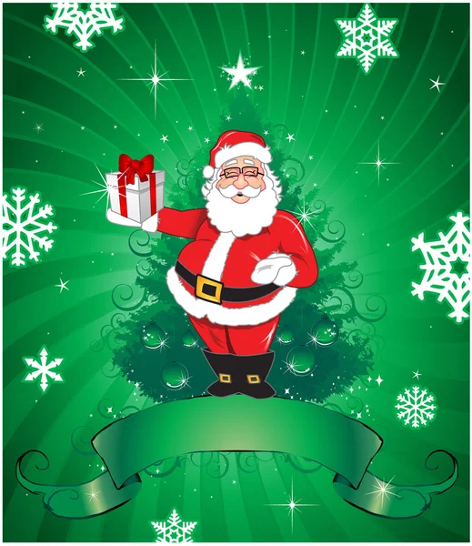 Père Noël arrière-plan — Image vectorielle