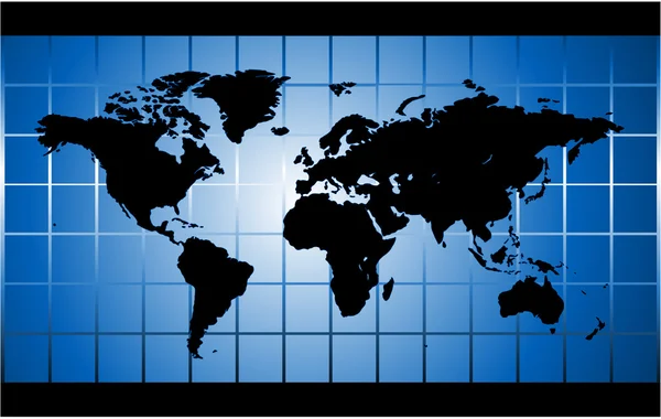 Illustration carte du monde — Image vectorielle