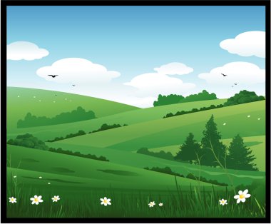 Nature landscape clipart