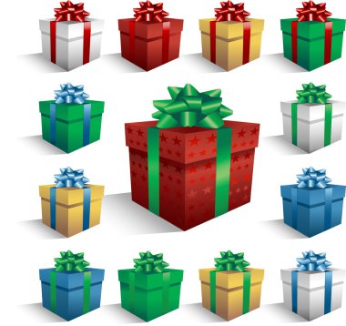 Gift boxes clipart