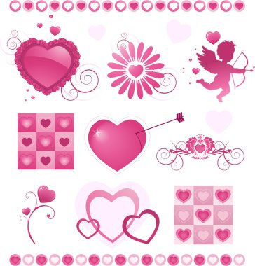 Valentine's day items clipart