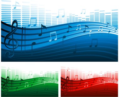 Abstract music background clipart