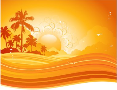 Tropical background clipart