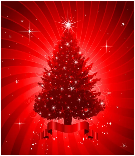 Christmas tree background — Stock Vector