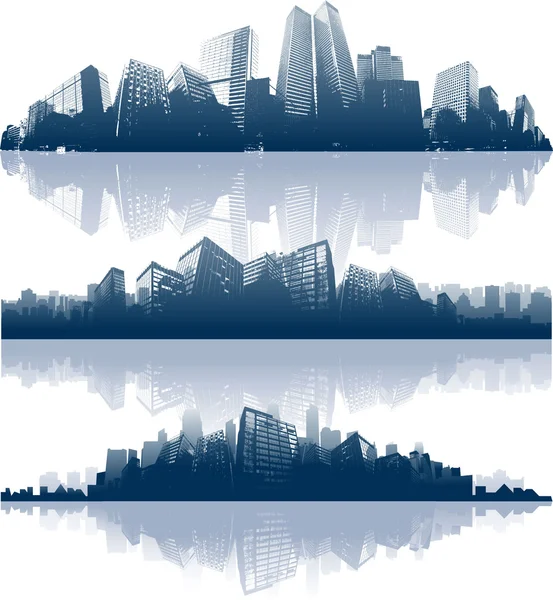 Staden horisonter bakgrund — Stock vektor