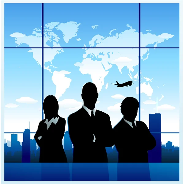 Agência de viagens business background — Vetor de Stock