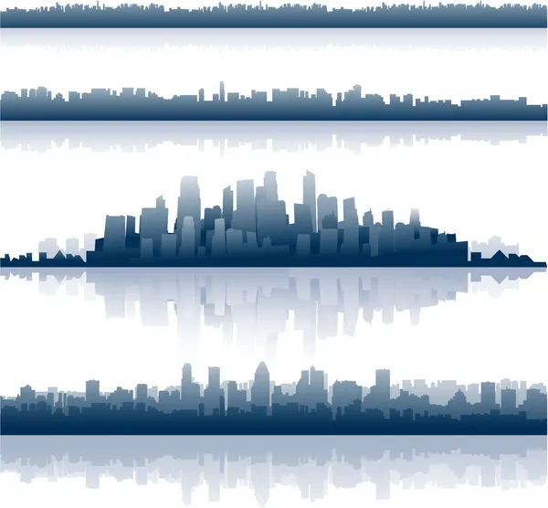 城市天际线背景 — 图库矢量图片