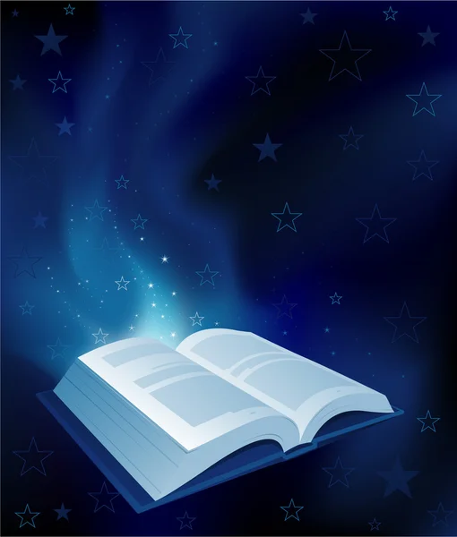 Magic book background — Stock Vector