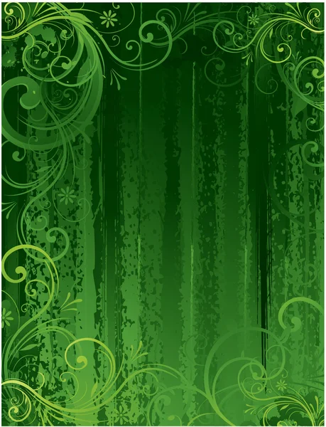 Fondo decorativo verde — Vector de stock