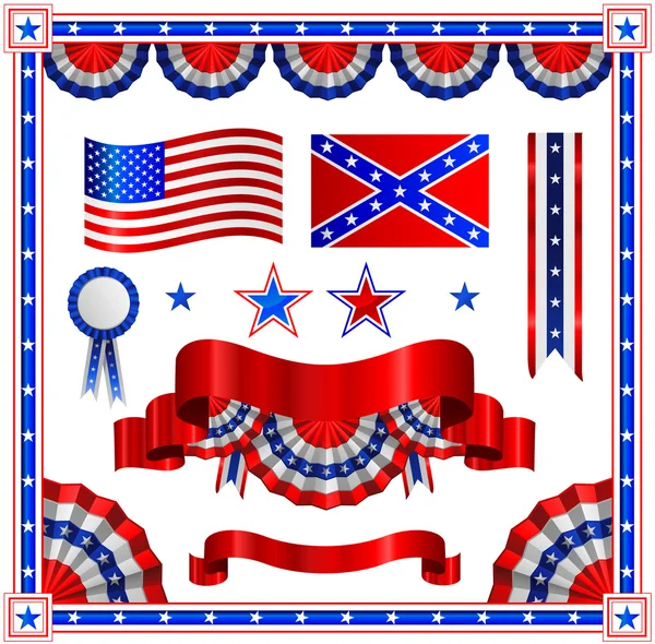 Elemento patriótico americano — Archivo Imágenes Vectoriales