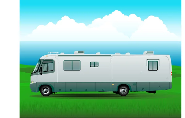 Camping-car rv véhicule — Image vectorielle
