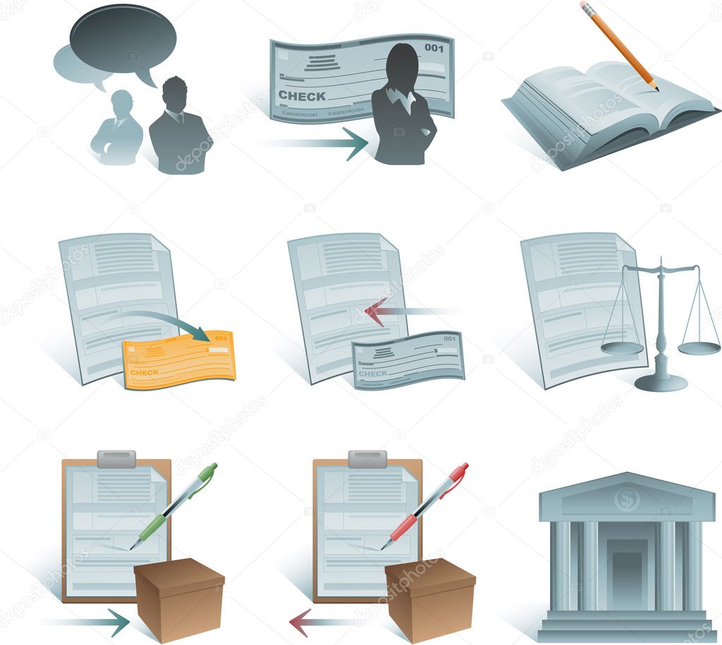 Vector accounting icons