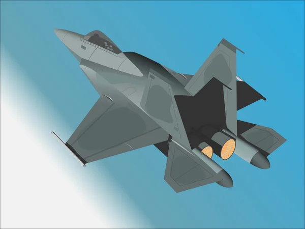 Samolot wojskowy — Wektor stockowy