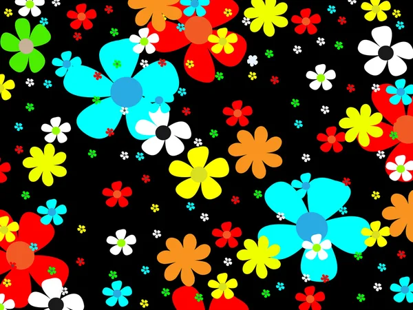 黒の花 — ストックベクタ