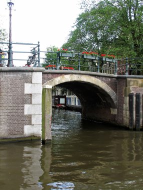 bir görünümü, eski amsterdam, Hollanda.