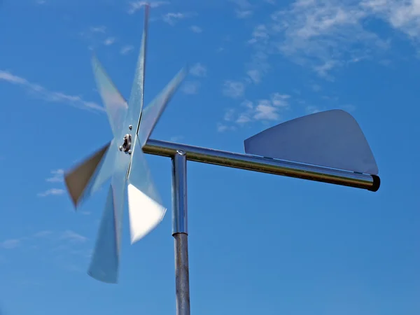 stock image Tin wind spinner.