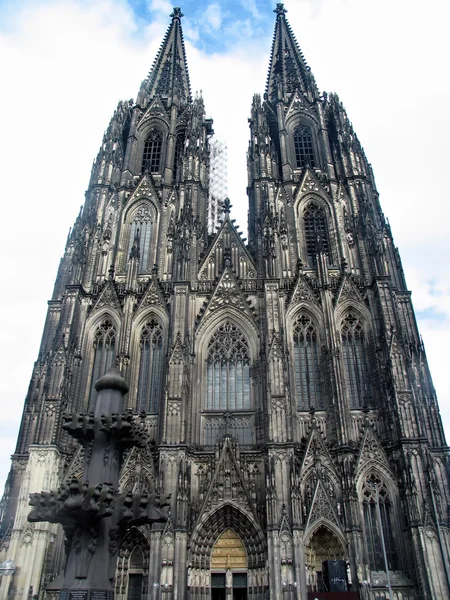 A street view of Cologne Cathedral. — Stock Photo, Image