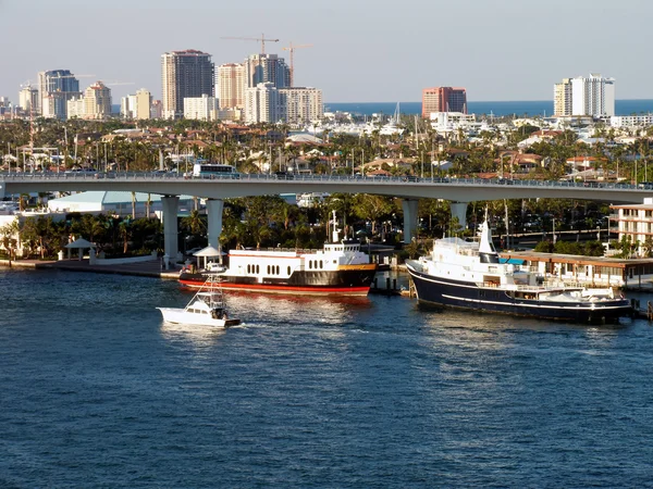 stock image Fort Lauderdale harbor.