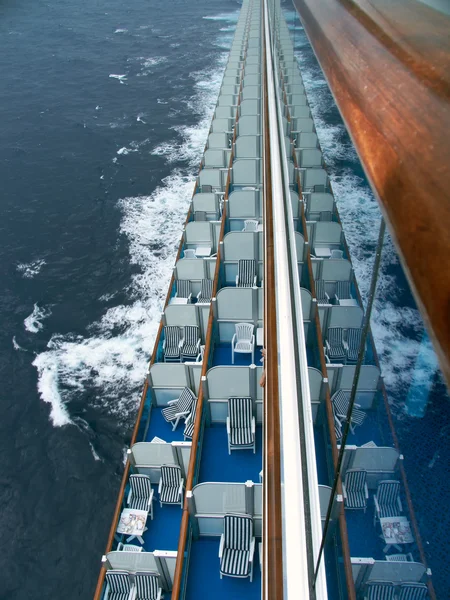 Kreuzfahrtschiff-Balkone. — Stockfoto