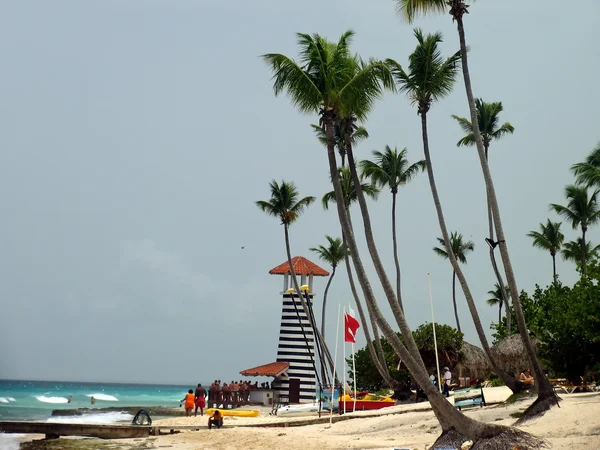 Uma vista da praia do Caribe . — Fotografia de Stock