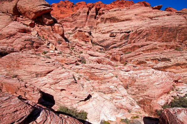 View of Red Rock Canyon in the Mojave Desert.