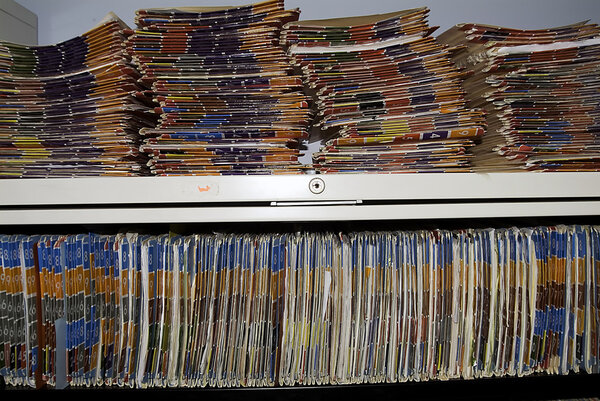 Medical Records shelf.