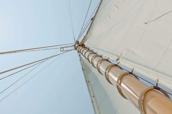 stock image Views of the private sail yacht.