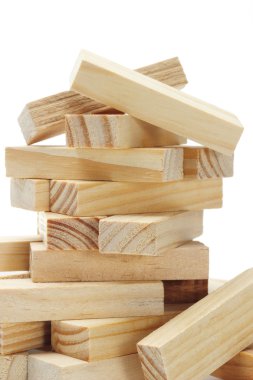Wooden rectangular blocks clipart