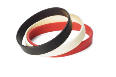 Colorful elastic wrist bands