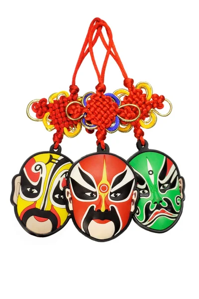 Chinese new year traditional opera mask ornaments — Stock Photo, Image