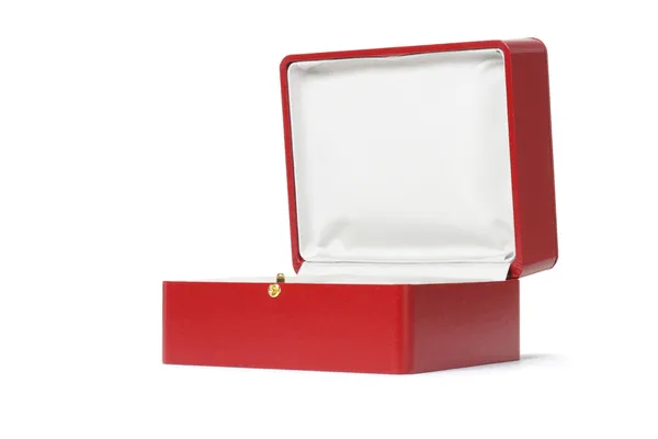 Caja de regalo roja vacía — Foto de Stock