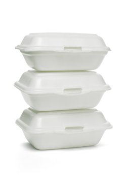 Styrofoam takeaway boxes clipart