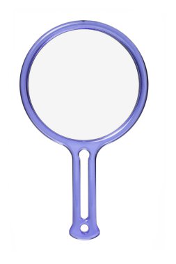 Plastic frame hand mirror clipart