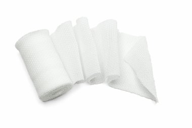 White medical gauze bandage clipart