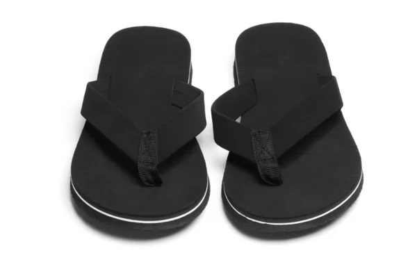 Black flip flops — Stock Photo, Image