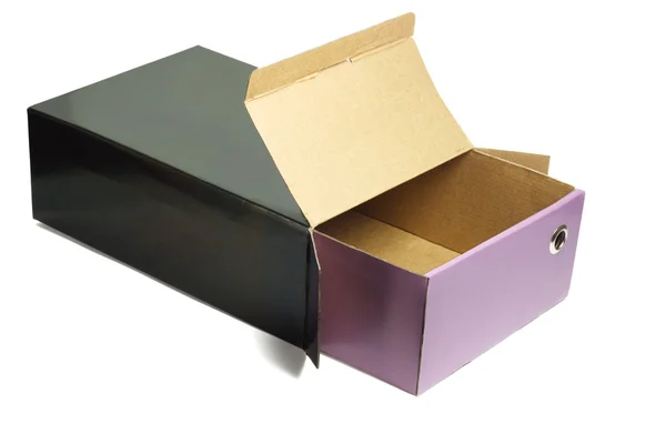 Abrir caixa de sapato vazio — Fotografia de Stock
