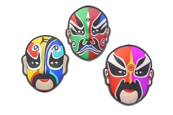 Renkli Çin opera maskeleri — Stok fotoğraf