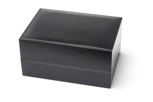 Caixa de jóias preta — Fotografia de Stock