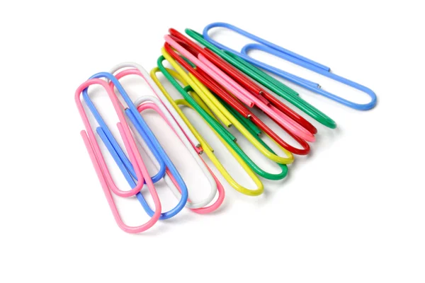 Multicolor paper clips — Stock Photo, Image