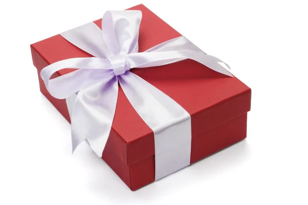 Rote Geschenkbox — Stockfoto