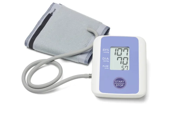 Medidor digital automático de monitorización de presión arterial — Foto de Stock