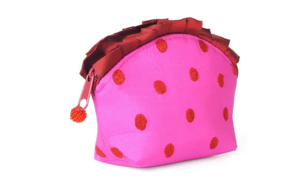 กระเป๋าคลัทช์สีชมพูของผู้หญิง — ภาพถ่ายสต็อก
