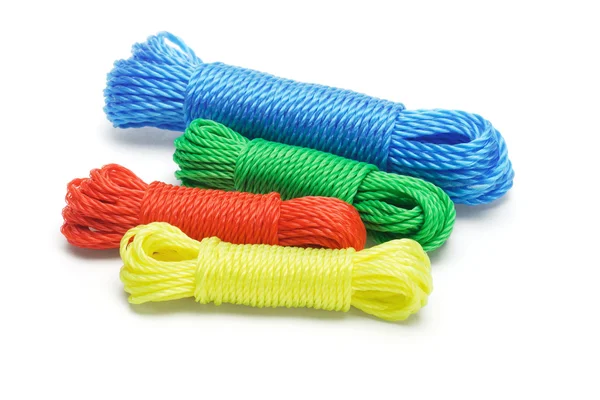 Kleurrijke nylon touwen — Stockfoto