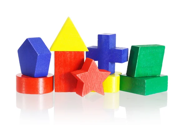 Colored geometrical blocks — Stock Photo, Image